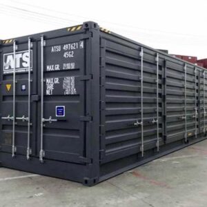 Schwarzer High-Cube-Container 40 Fuß